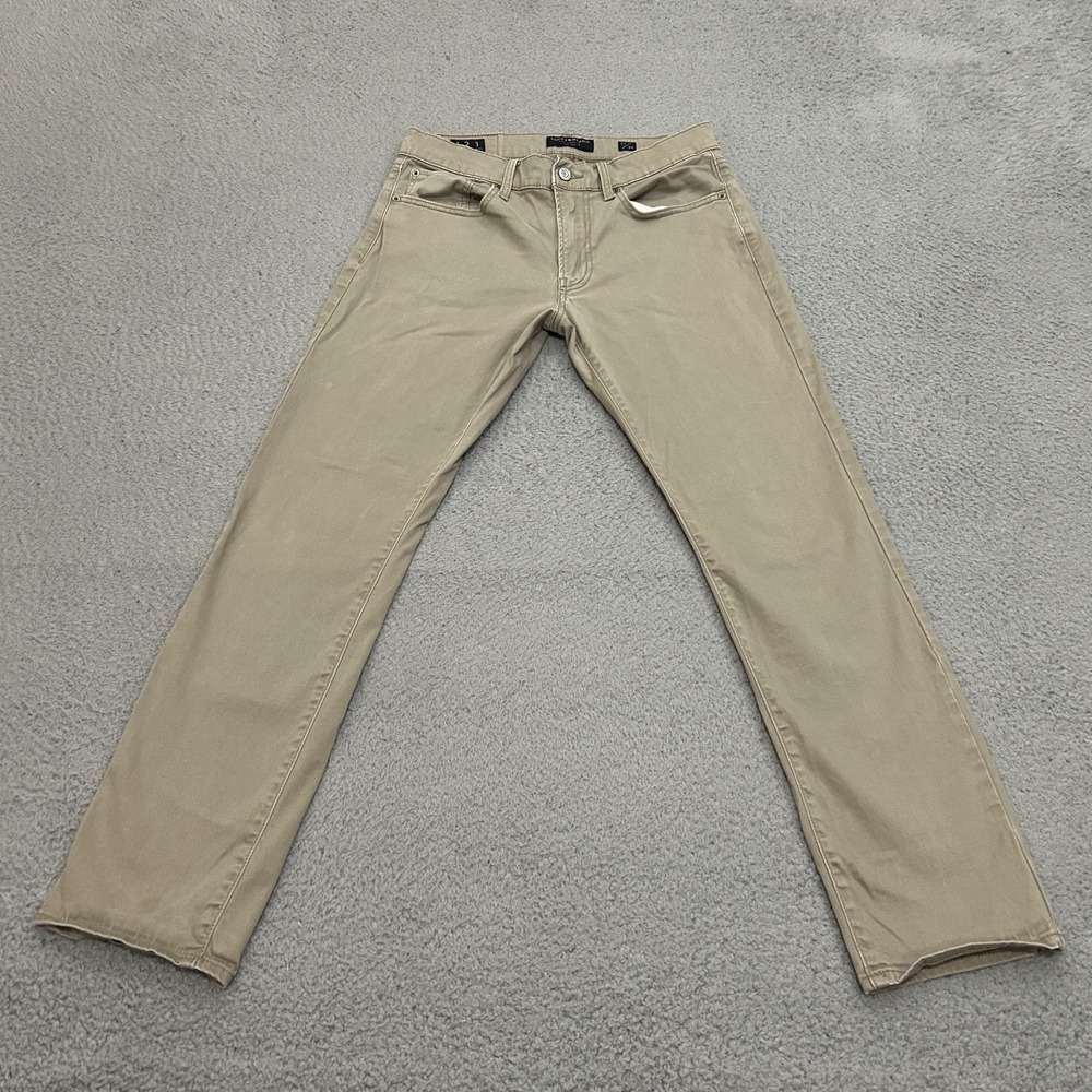 Lucky Brand Jeans Mens 30x30 Beige 121 Slim Straight Stretch Five Pocket Pants